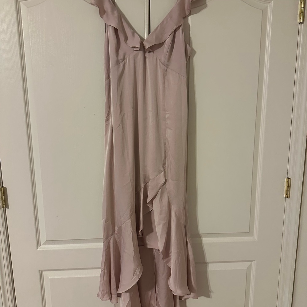 SALE! Express Pink Off the Shoulder High Low Sundress